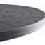 Table de patio en aluminium coulé avec cadre noir, 39,58 po, haute température, sièges confortables, table de parasol à trous de 39,58 po pour l'extérieur, cadre, aux éléments, confortable, design peu encombrant