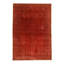 Hand Knotted Abstract Area Rug in Red