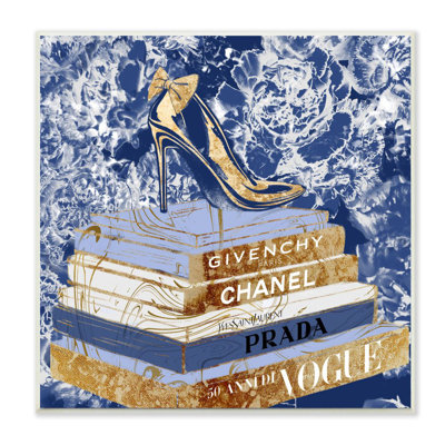 Designer Glitz Heel on Books Fashion par Ziwei Li - impression d'art graphique