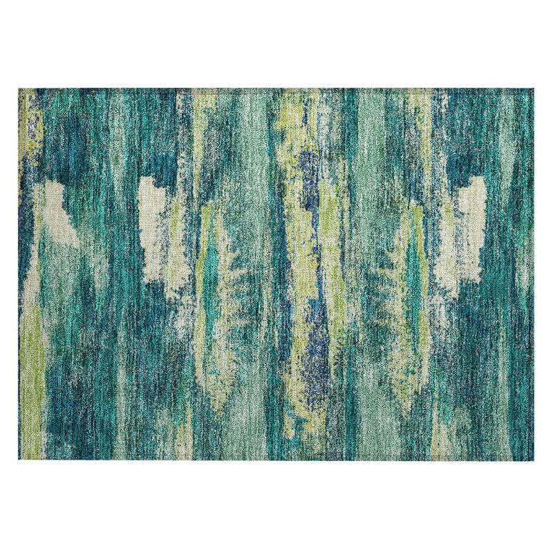 Aleighna Area Rug with Non-Slip Backing, Rectangle 1'8" x 2'6"