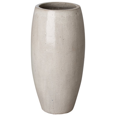 Pot en céramique blanc intérieur / extérieur 34 po