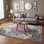 Miranda Medallion Durable Performance Pink/Gray Area Rug