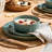 Meteor 12 Pieces Dinnerware Set, Peacock Green-1925542156