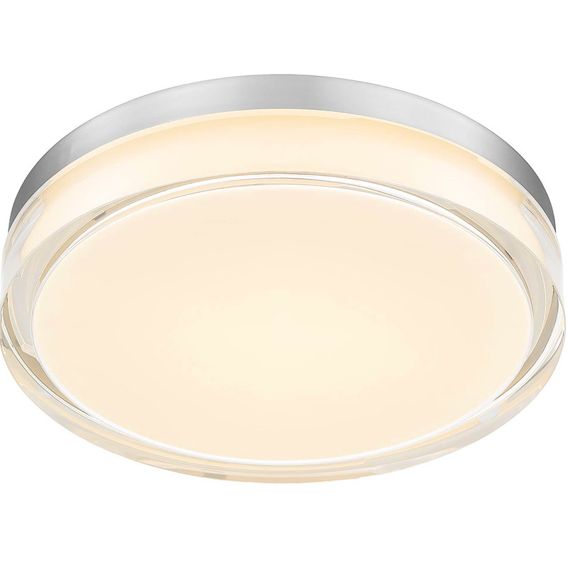 Plafonnier encastré à DEL intégré de 12 pouces, énergie avec 1800 lumens à 24 W, 3 températures de couleur sélectionnables 3000 K / 4000 K / 5000 K, intensité variable, diffuseur en acrylique, installation simple, pour les espaces intérieurs secs ou humides