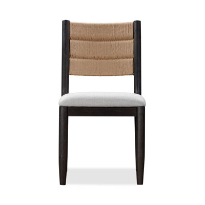 Chaise d'appoint tissée Shay