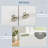 Dog Feeding Station Dog Bowls with Storage Cabinet