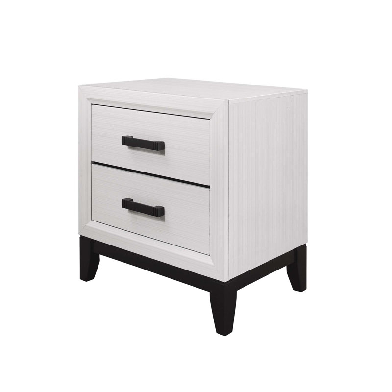 Table de chevet blanche Mirage