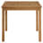 Vienna 34" Square Outdoor Patio Teak Wood Dining Table In Natural
