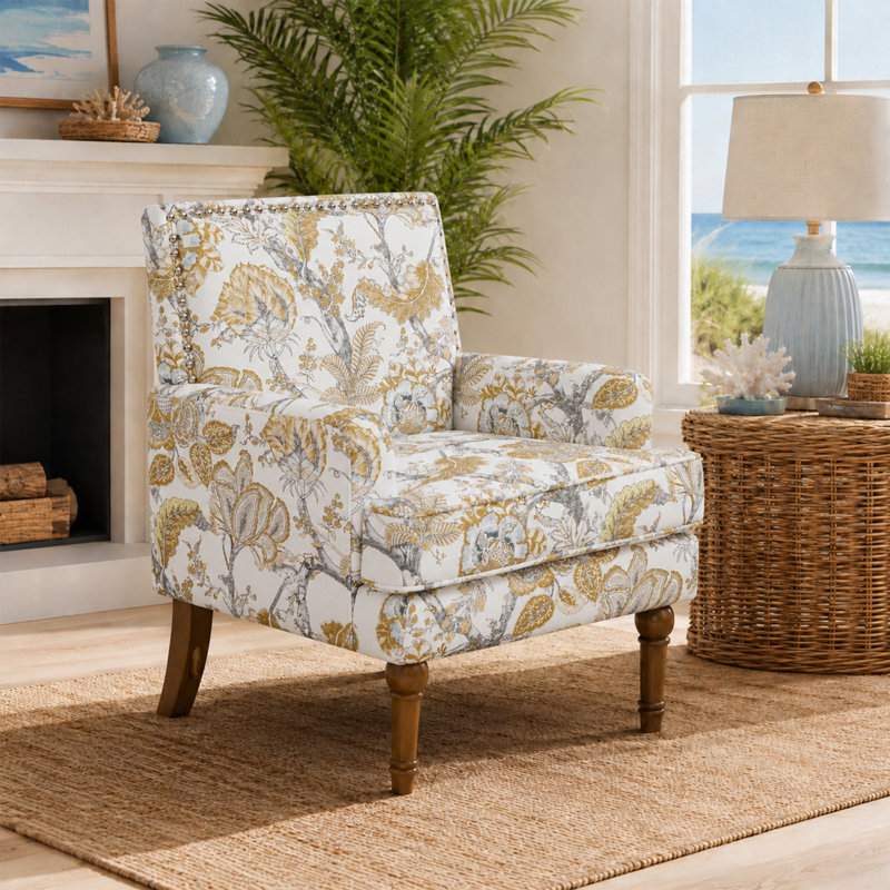 Chaise d'appoint 27 po Coastal, Gris doré