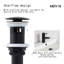 Drain escamotable de lavabo de salle de bain avec trop-plein-81255065