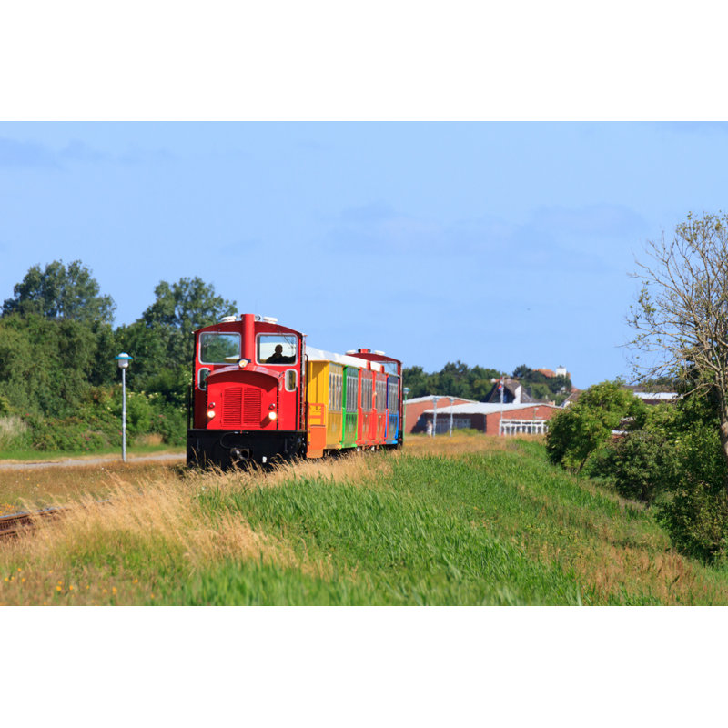 Locomotive On Langeoog - Wrapped Canvas Print, 30cm H x 46cm W