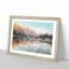 Mountain Reflection in Italy in Abstract - Picture Frame Graphic Art Print-55731011-55731012