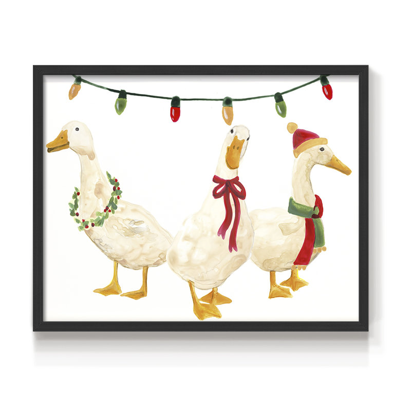 «Merry Quackmas I», reproduction encadrée, H 22 po x l 28 po, Noir