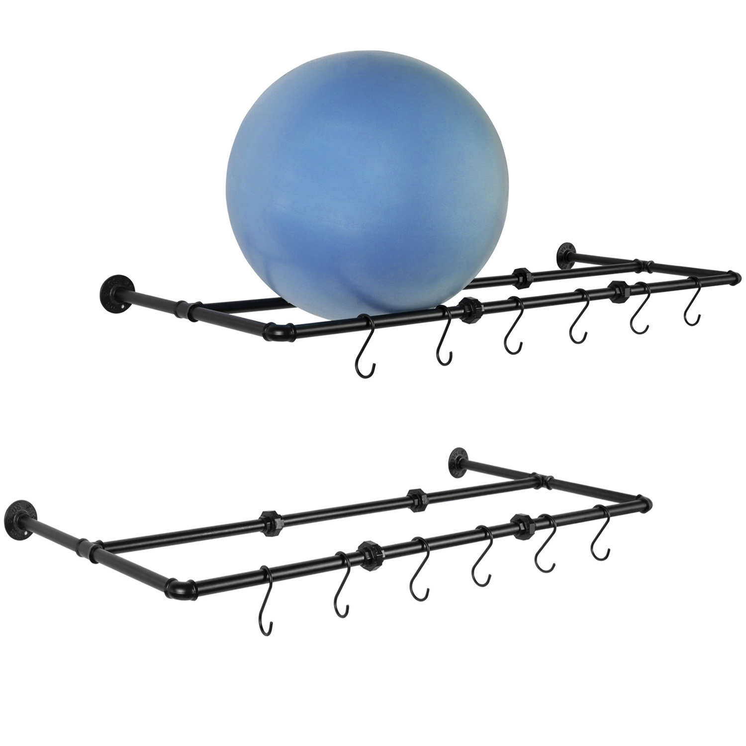 Williston Jaremiah Metal Wall Mounted MultiUse Sports Rack Wayfair