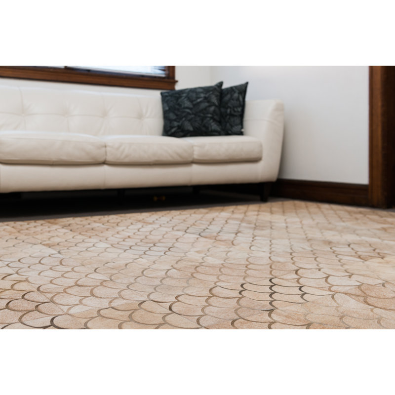 Luneta Cowhide Area Rug in Brown