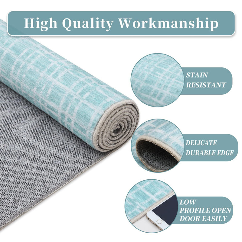 Tapis lavables modernes pour salon 8 x 10