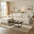 Boneless Sectional Upholstered L-Shaped Sofa With Chaise Lounge-845574580-845574577
