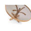 Table basse moderne, 100% bois de chêne massif avec plateau en verre trempé de 0,15 po, 31,5 po x 18,5 po x 31,5 po | Conception élégante, assemblage facile | Idéal pour le salon et la décoration contemporaine, finition chêne-123122372