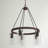 Dylan 5 - Light Dimmable Wagon Wheel Chandelier