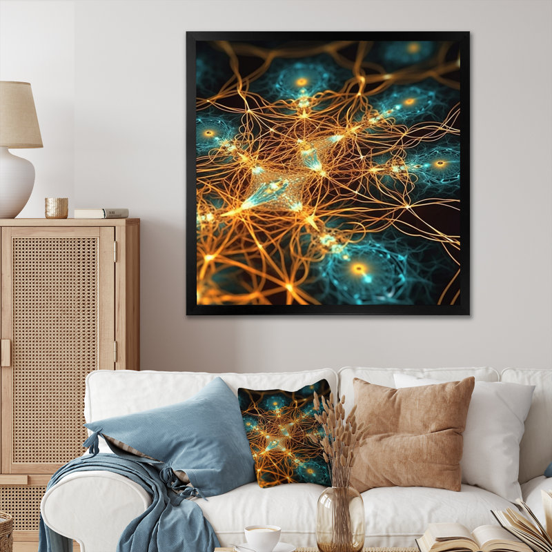 Infinity Matrix - Print, Black Single Picture Framed, 24" H x 24" W x 1" D
