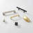 Heritage Designs Pier Handle Pull - 5-1/16" Center to Center Cabinet Pull Brushed Brass - Contemporary Hardware for Drawers & Cabinets    -70214958-116301920