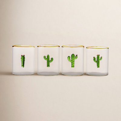Cactus Drinking Glass