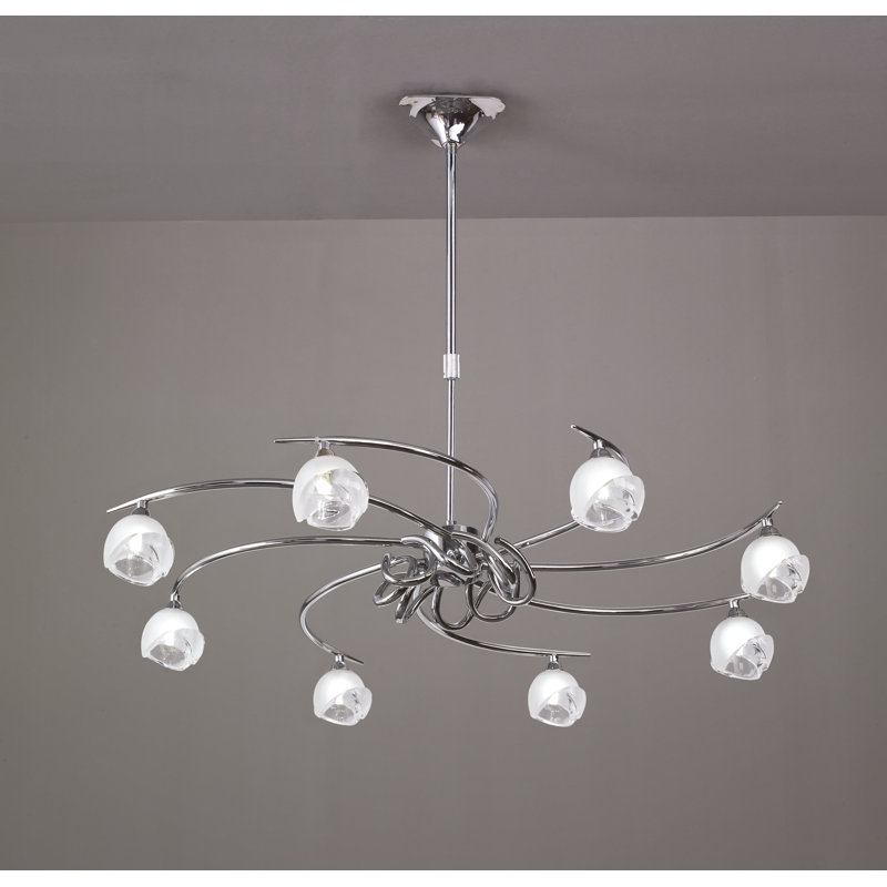 Lustre géométrique 8 lumières unique/à l’état Barkett