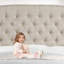Lit tapissier en tissu, base de lit à hauteur réglable capitonnée-293809456-293809459