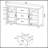 Nyler Cappuccino 3-drawer Rectangular TV Console