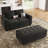 Shavera 59.8" W Velvet Upholstered Sleeper Sofa with Storage Ottoman-2056704756