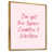 Toile avec cadre flottant or