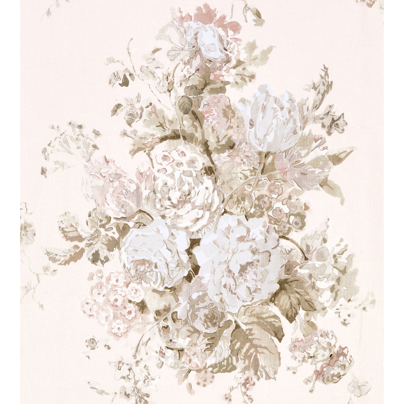 Flora Sybilla Bouquet Fabric, Rose Quartz