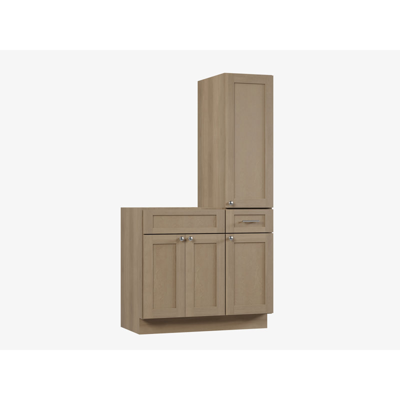 Meuble-lavabo simple 39 po Disar, Chêne naturel