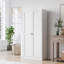 Rangement réglable pour garde-manger 61 po en métal blanc 61 po avec 4 tablettes