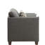 Chaise en lin Laurissa avec 3 coussins