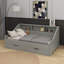 Twin To King Size Daybed Frame With Storage Bookcases-1406403285