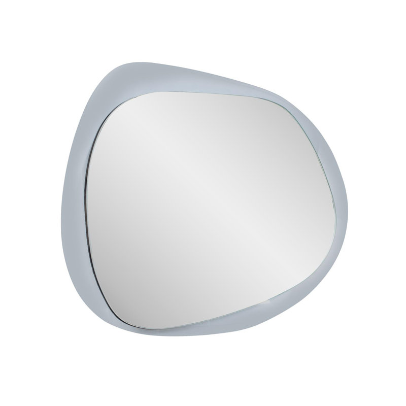 Ahrends Asymmetrical Mirror with Gray Glass Framing