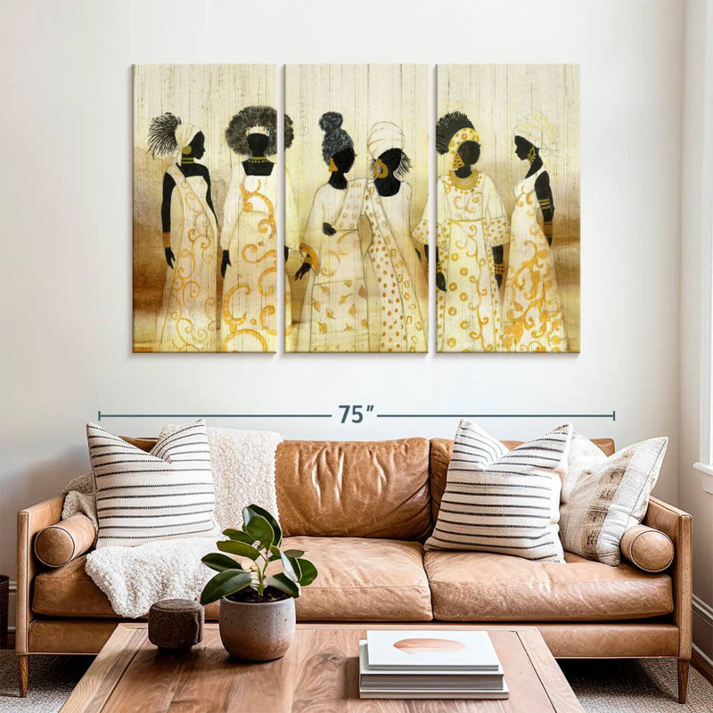 Leisha Six Queens, 42" H x 65" W