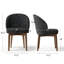 Chaises de salle à manger rembourrées Barrel-1315325105