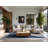 Soft Plush Eslinger July 4Th Modern & Contemporary Abstract Area Rug in Beige – Gray Binding-62922976