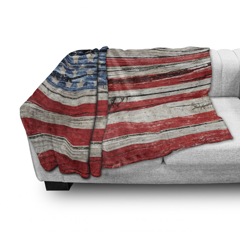 Hand Woven Throw Blanket, Striped/Red, 50" W x 60" L