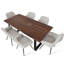 Ensemble de salle à manger rectangulaire pour 6 personnes l 31,5 po Bhagirath-373786566-399512104