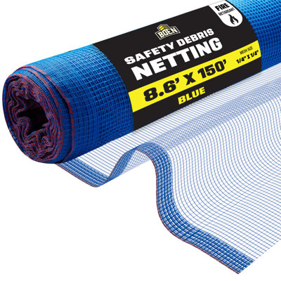 Filet de sécurité orange, 4 pi x 150 pi, maille 1/14 po, ignifuge, traité anti-UV pour échafaudage, contrôle de la poussière, clôture de construction, coupe-vent et protection du site