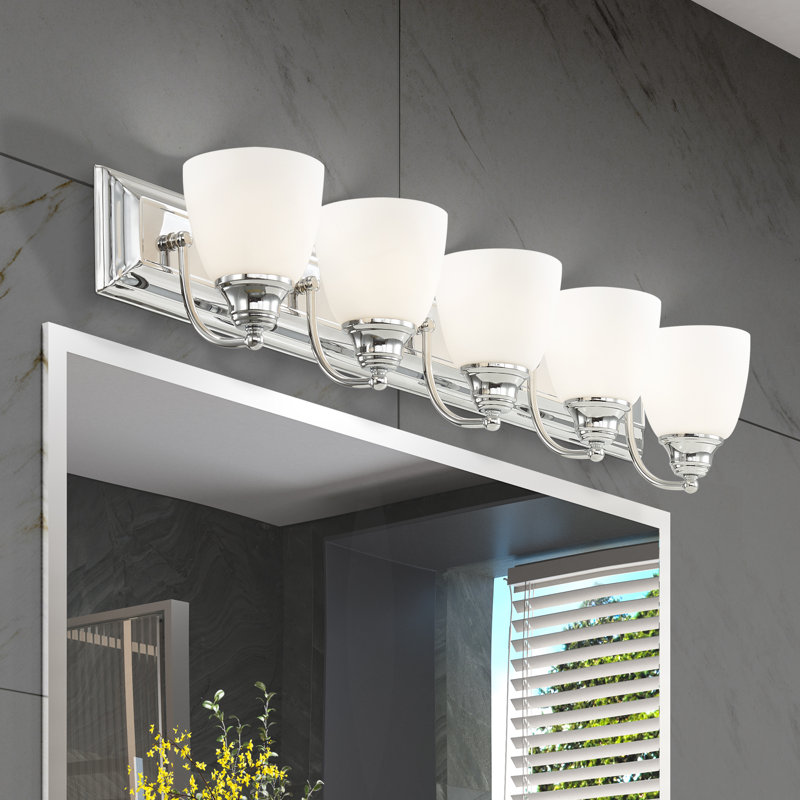 Springfield 5 - Light Dimmable Vanity Light, Polished Chrome