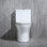 1.28 GPF Space Saving Round Compact One-Piece Toilet (Seat Included)