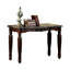 Table rectangulaire Arncliffe avec revêtement en faux marbre et base en bois massif pour le salon