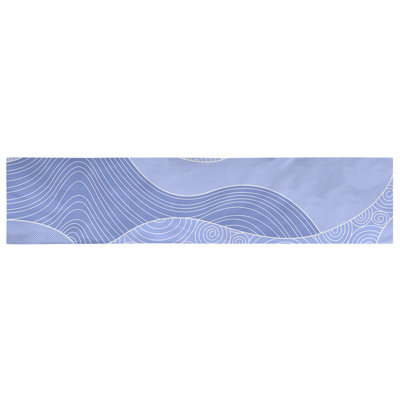 Avicia Hand Drawn Waves Table Runner