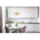 Yearby 3 Light Metal Dimmable Globe Chandelier