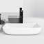 Lavabo de salle de bain vasque rectangulaire en céramique 15 po PLUSTEEL