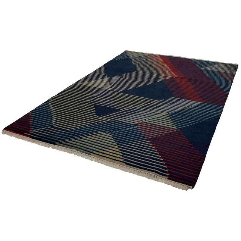 Canvello Hand Made Modern All Over Indo Indo Rug - 6'0'' X 9'0''
